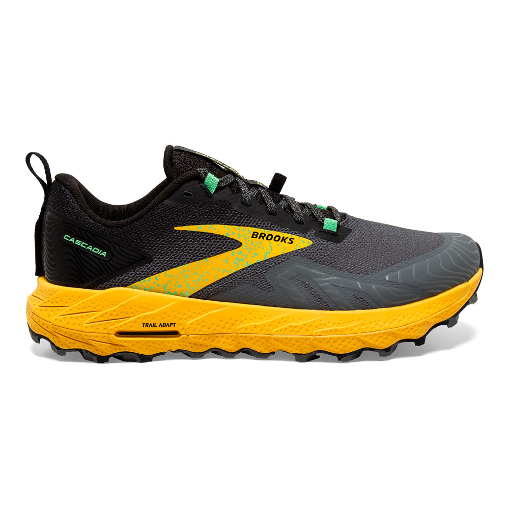Men's Brooks Cascadia 17, Lemon Chrome/Sedona Sage, 10 D Medium