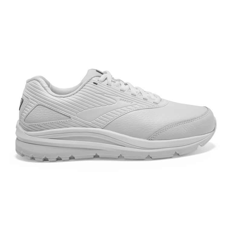 Women's Brooks Addiction Walker 2, White/White, 8.5 D Wide