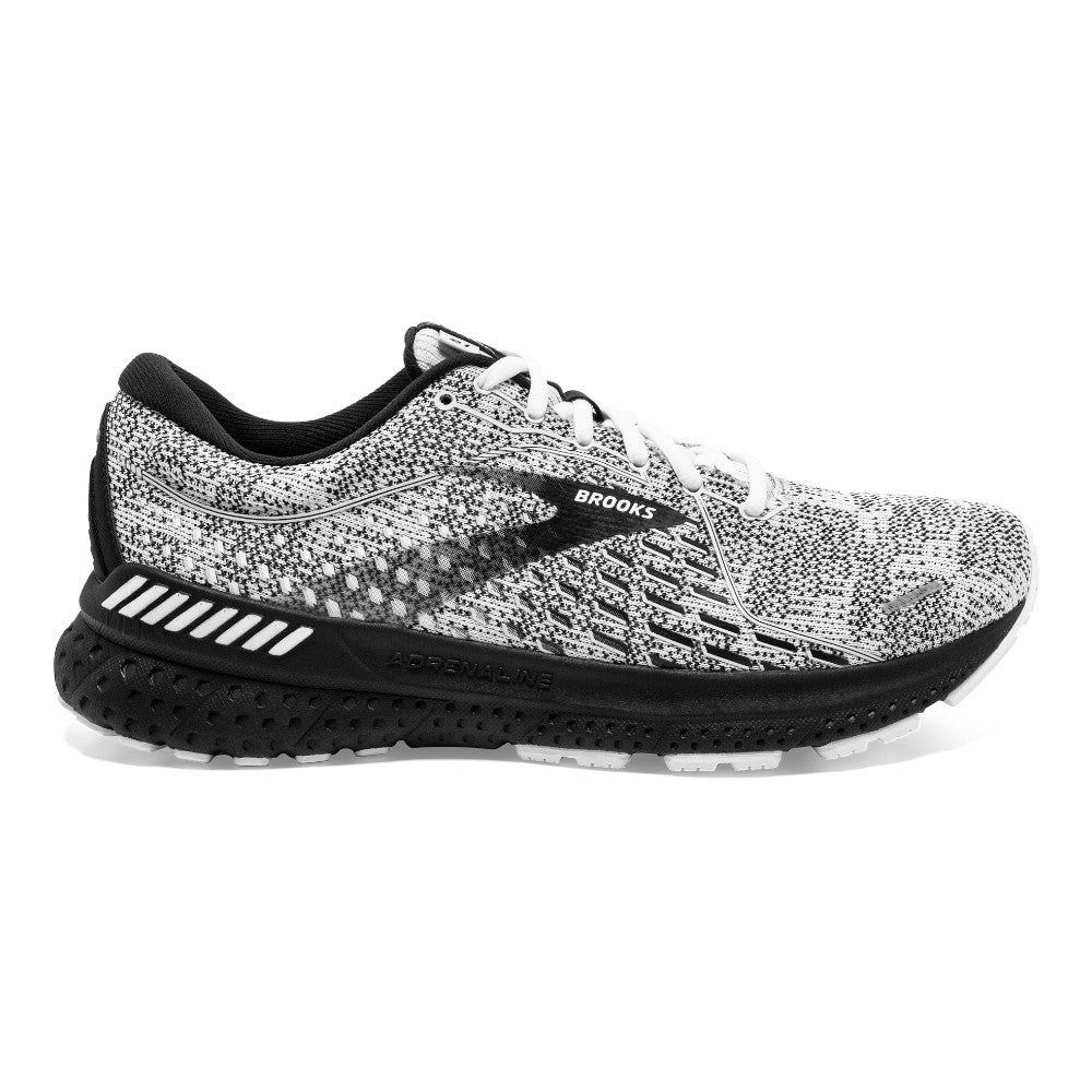 Women's Brooks Adrenaline GTS 21, White/Grey/Black, 5.5 B Medium