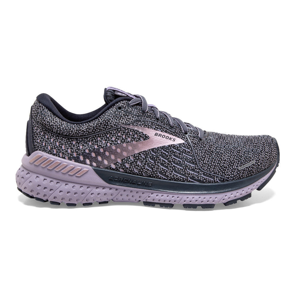 Women's Brooks Adrenaline GTS 21, Ombre/Lavender/Metallic, 6.5 B Medium
