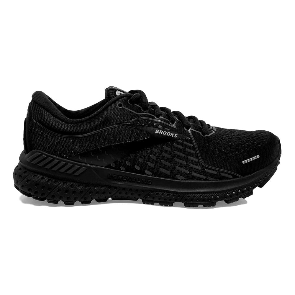 Women's Brooks Adrenaline GTS 21, Black/Black/Ebony, 9.5 D D Wide