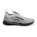 Women's Brooks Levitate Stealthfit 5, White/Grey/Black, 10.5 B Medium
