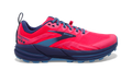 Women's Brooks Cascadia 16, Pink/Flambe/Cobalt, 10 B Medium