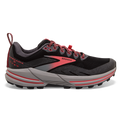 Women's Brooks Cascadia 16 GTX, Black/Blackened Pearl/Coral, 8 B Medium