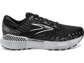 Women's Brooks Glycerin GTS 20, Black/White/Alloy, 6.5 D Wide