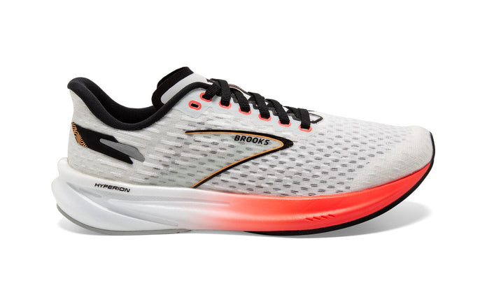 Women's Brooks Hyperion, Blue/Fiery Coral/Orange, 7.5 B Medium