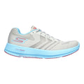 Women's Skechers Go Run Razor +, Grey/Aqua, 8 B Medium