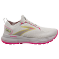 Women's Brooks Glycerin StealthFit 20, Grey/Yellow/Pink, 7.5 B Medium