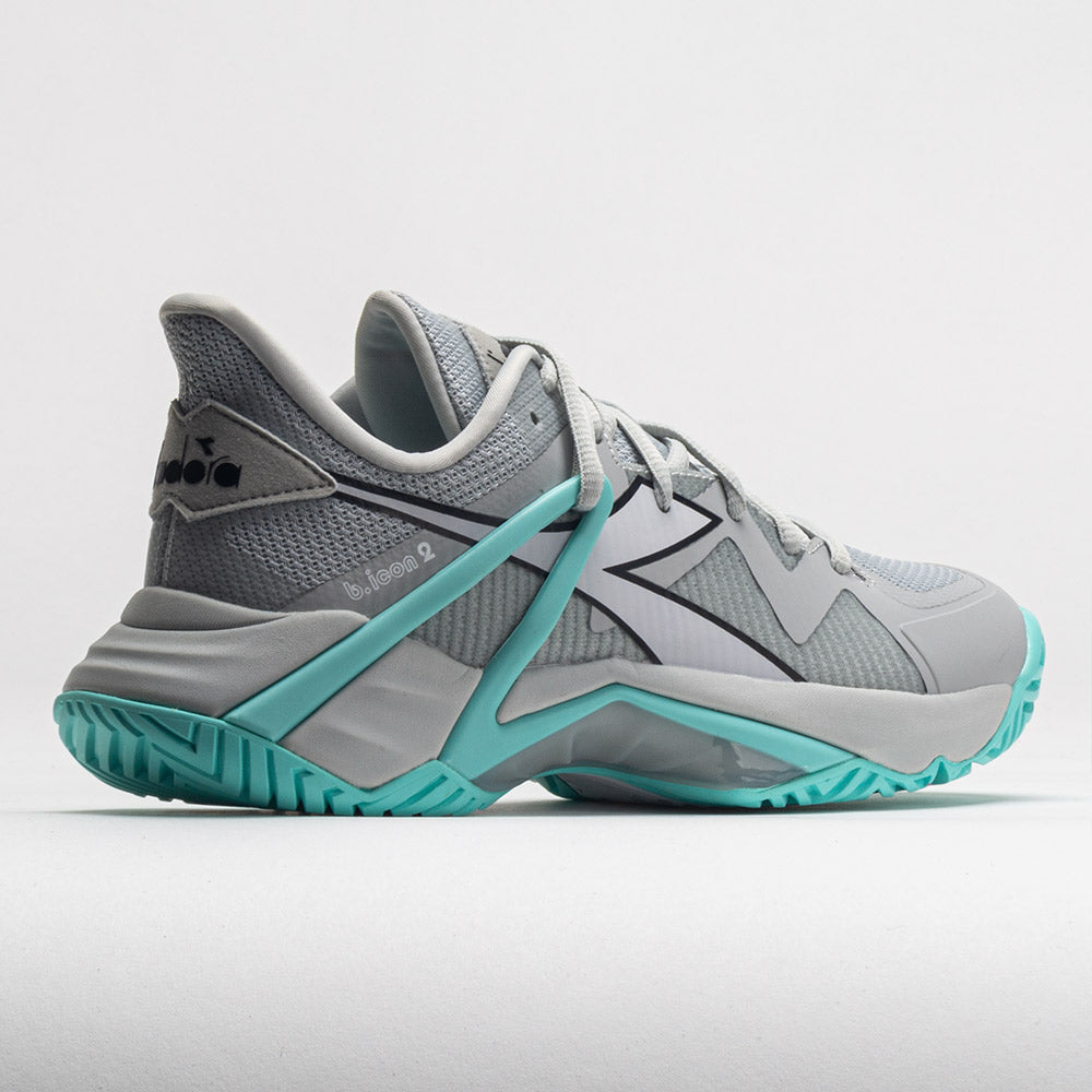 Diadora B.Icon 2 AG Women's  Silver DD/Black/Aruba Blue