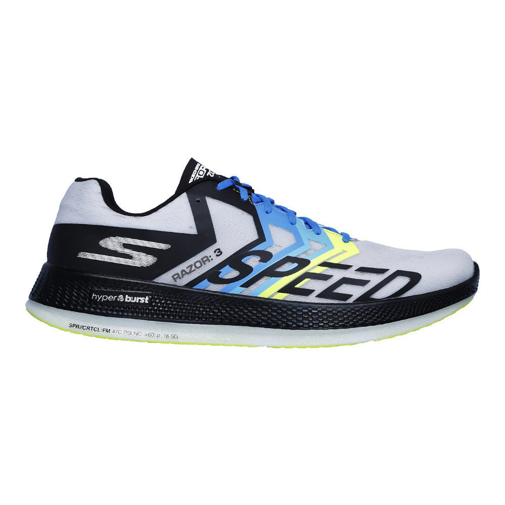 Men's Skechers Go Run Razor 3, Black/Green, 12 D Medium