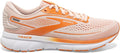 Women's Brooks Trace 2, Pale Peach/Tangerine/White, 8.5 B Medium