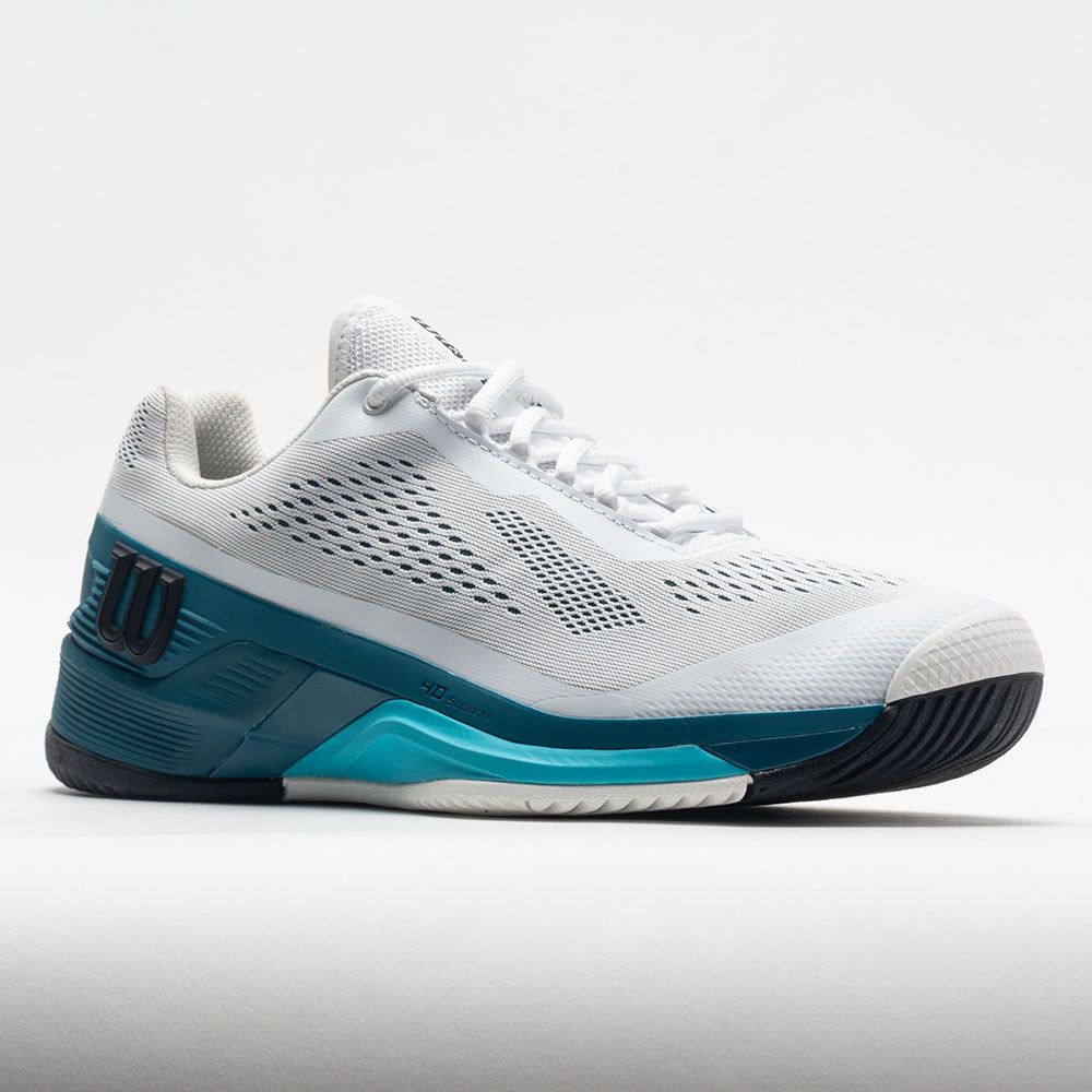 Wilson Rush Pro 4.0 Men's  White/Blue Coral/Blue Atoll