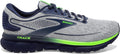 Men's Brooks Trace 2, Grey/Blue/Green Gecko, 10.5 D Medium