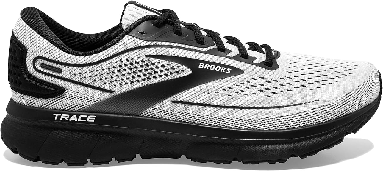 Men's Brooks Trace 2, White/Black, 13 D Medium