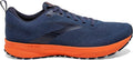 Men's Brooks Revel 5, Titan/Peacoat/Flame, 10 D Medium