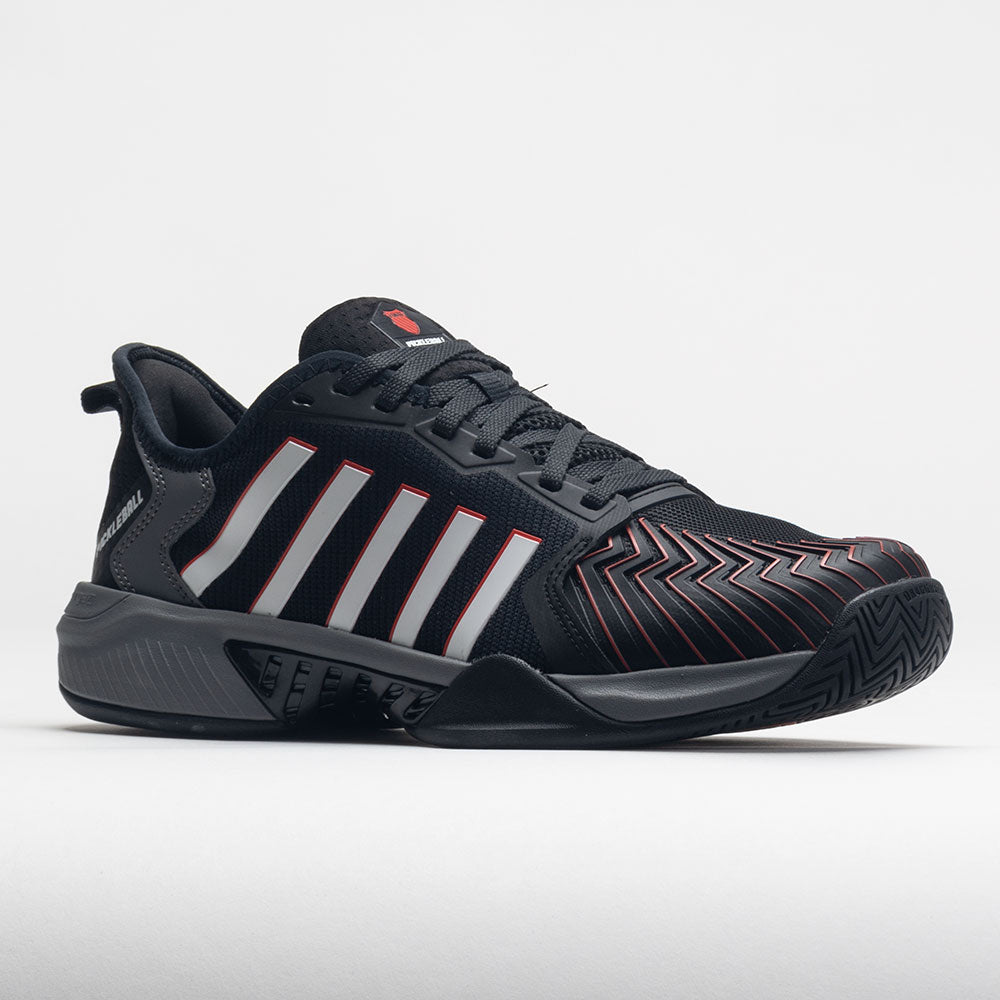 K-Swiss Pickleball Supreme Men's  Jet Black/Steel Gray/Spicy Orange