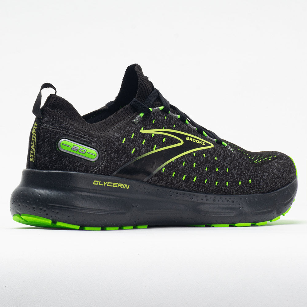 Brooks Glycerin StealthFit 20 Men's  Black/Peral/Green Gecko