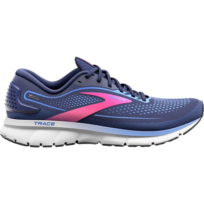 Women's Brooks Trace 2, Peacoat/Blue/Pink, 11 B Medium