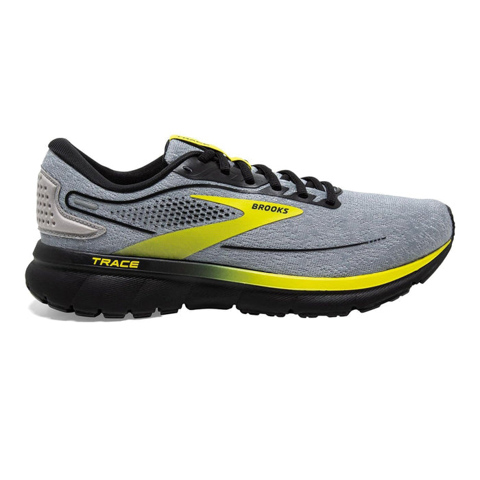 Men's Brooks Trace 2, Black/Alloy/Sulphur, 9.5 D Medium
