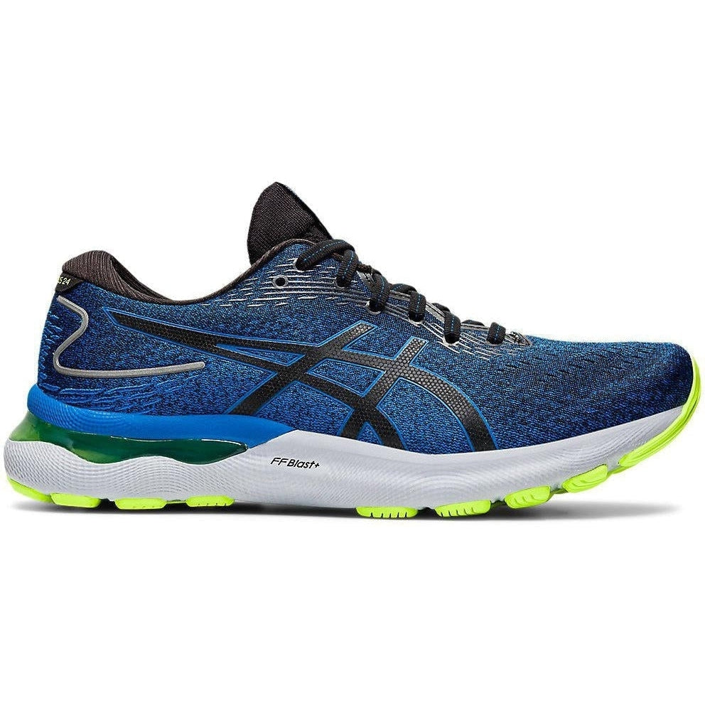 Men's Asics Gel-Nimbus 24, Black/Lake Drive, 12.5 D Medium
