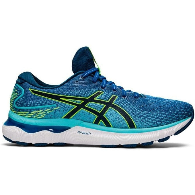 Men's Asics GEL-Nimbus 24, Lake Drive/Hazard Green, 8.5 D Medium