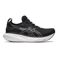 Men's Asics Gel-Nimbus 25, Black/Pure Silver, 10.5 D Medium