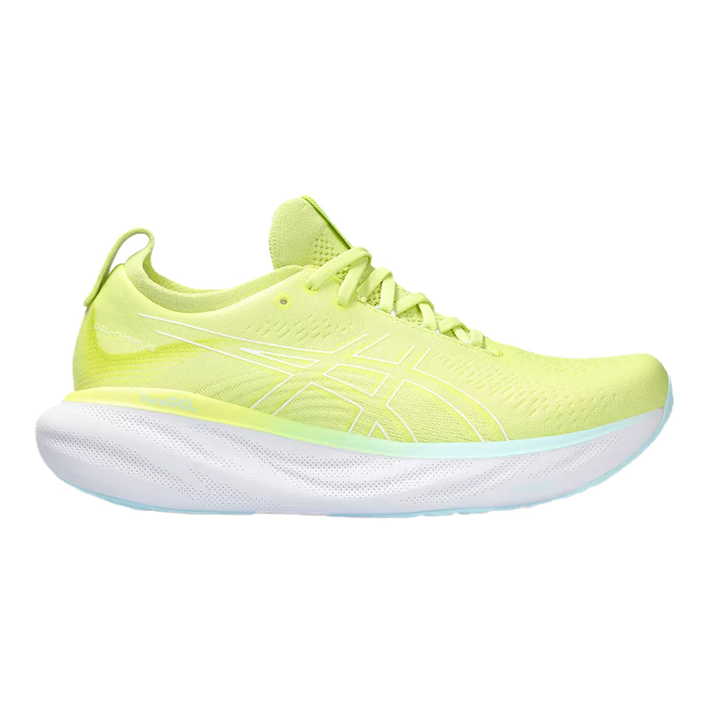 Men's Asics Gel-Nimbus 25, Glow Yellow/White, 8.5 D Medium