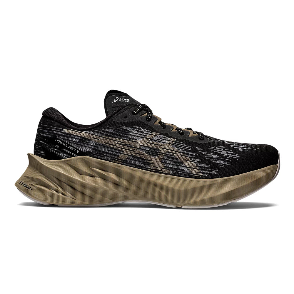 Men's Asics Novablast 3, Black/Mink, 9 D Medium