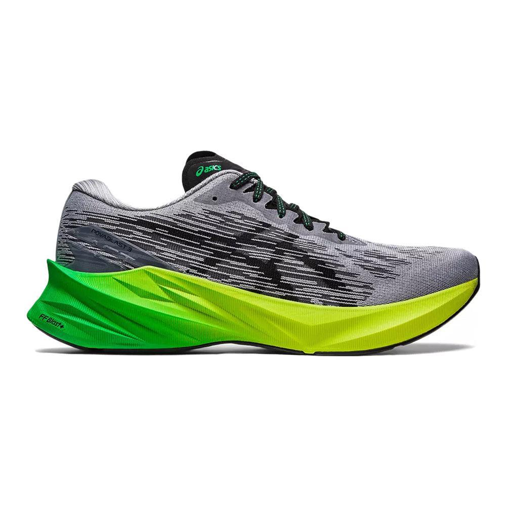 Men's Asics Novablast 3, Sheet Rock/Black, 13 D Medium