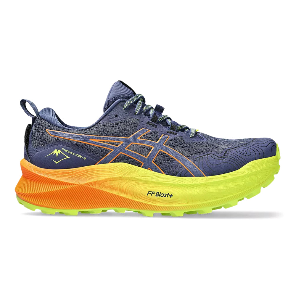 Men's Asics Trabuco Max 2, Deep Ocean/Bright Orange, 11 D Medium