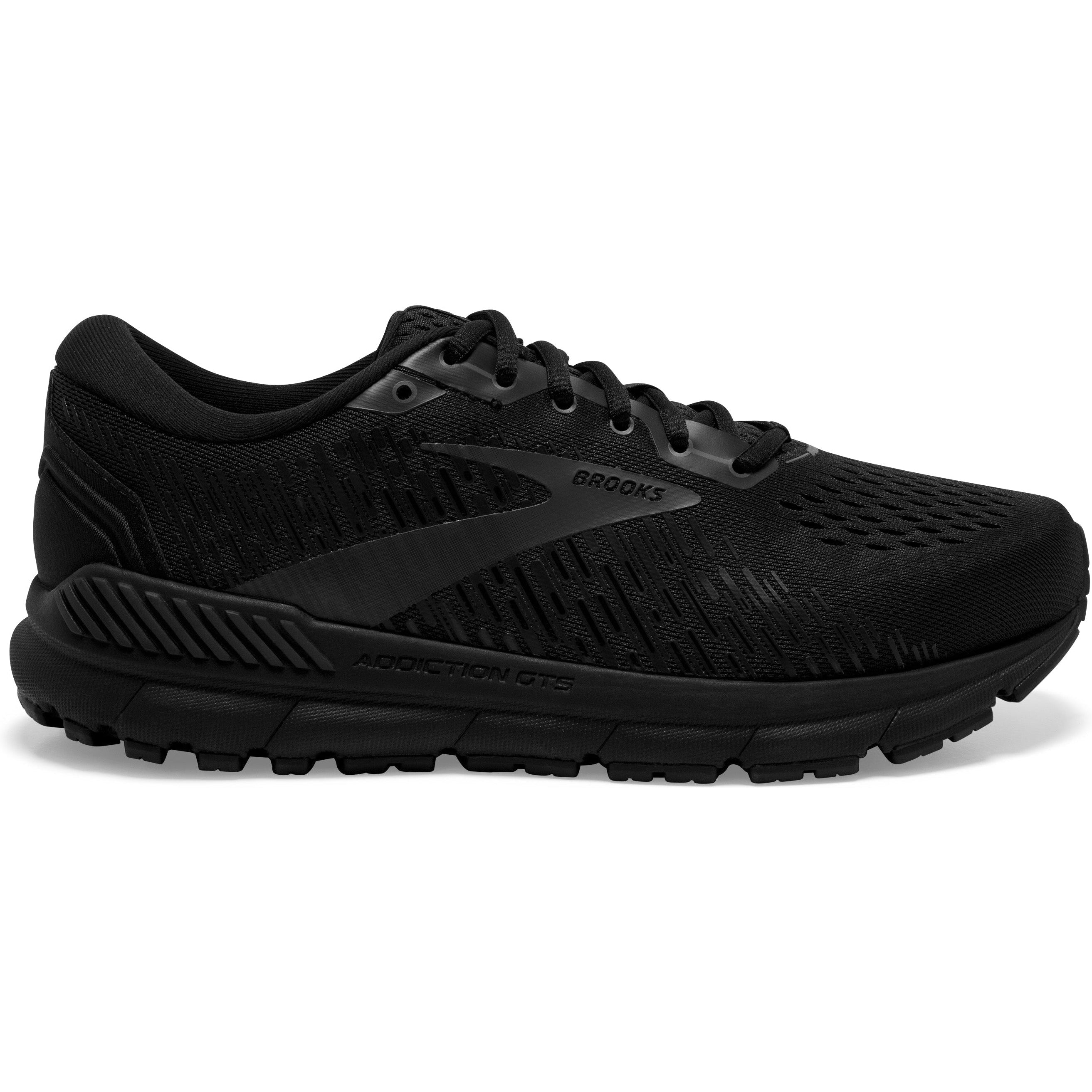 Men's Brooks Addiction GTS 15, Black/Black/Ebony, 8 2E Wide