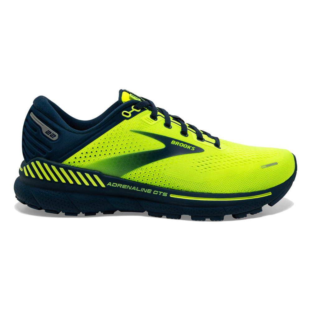 Men's Brooks Adrenaline GTS 22, Nightlife/Titan, 11 D Medium