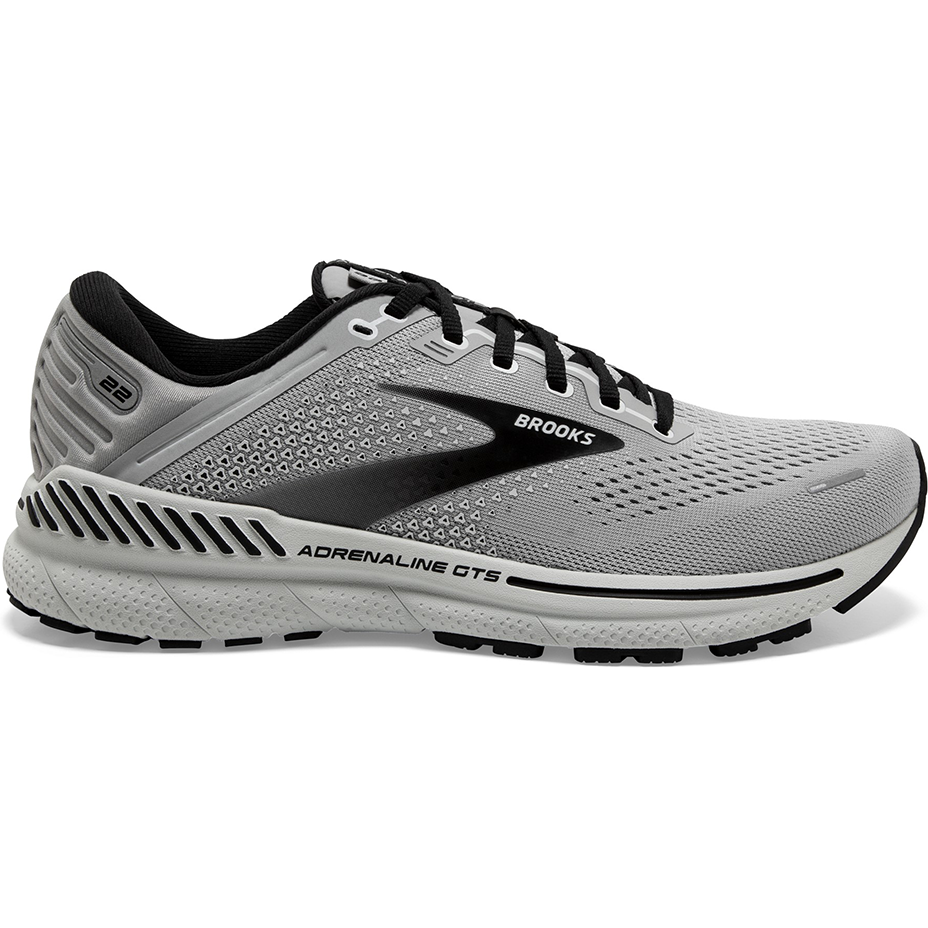 Men's Brooks Adrenaline GTS 22, Alloy/Grey/Black, 12.5 4E Extra Wide