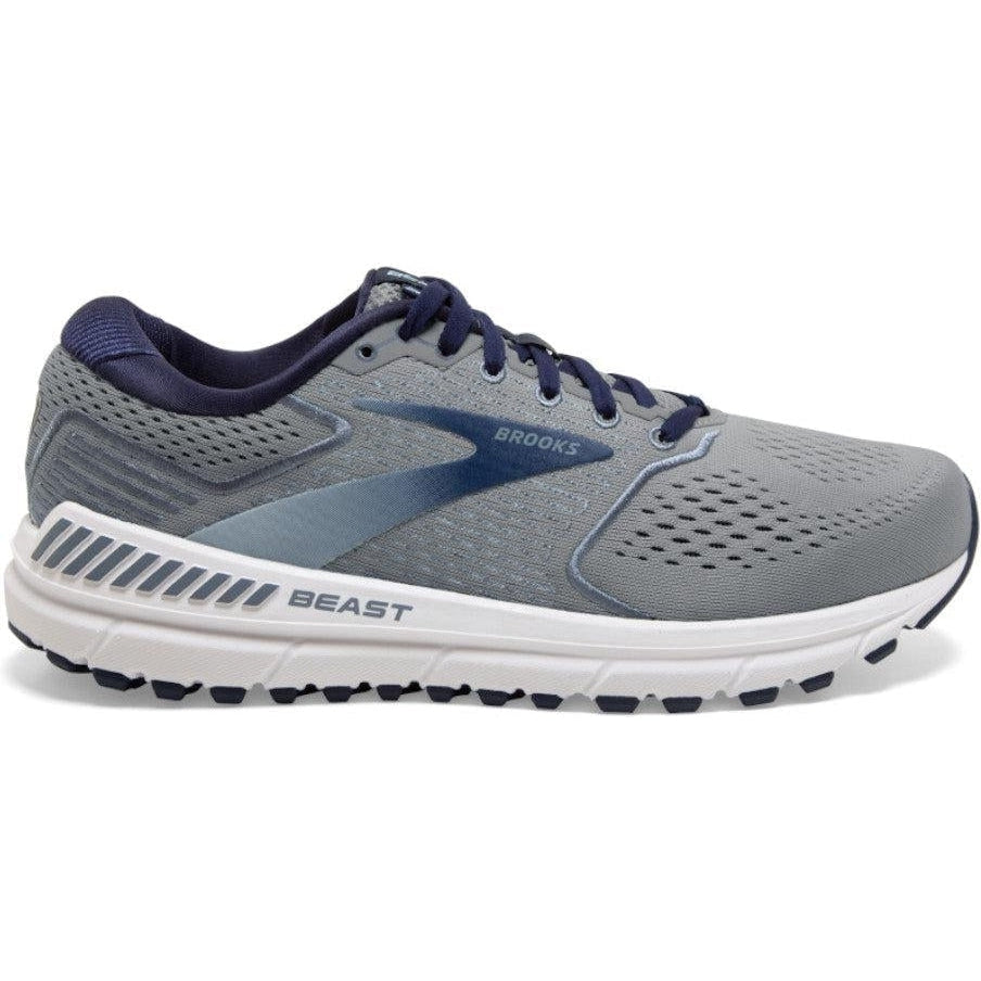Men's Brooks Beast '20, Blue/Grey/Peacoat, 8.5 2E Wide