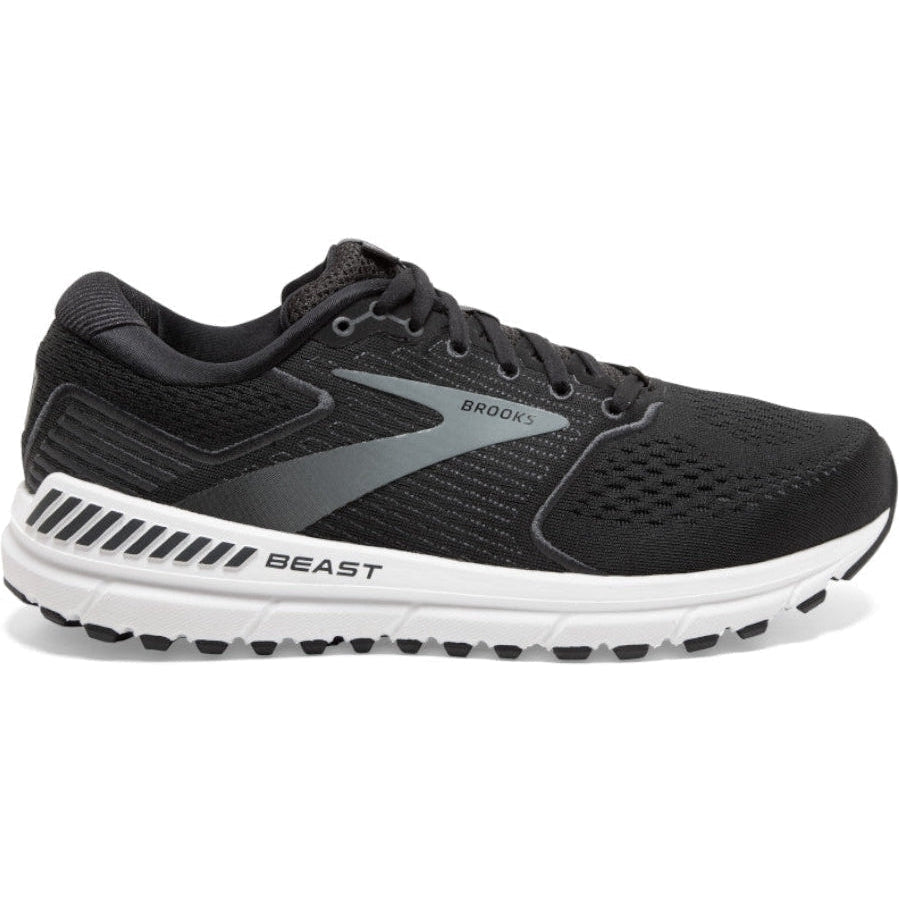 Men's Brooks Beast '20, Black/Ebony/Grey, 8 2E Wide