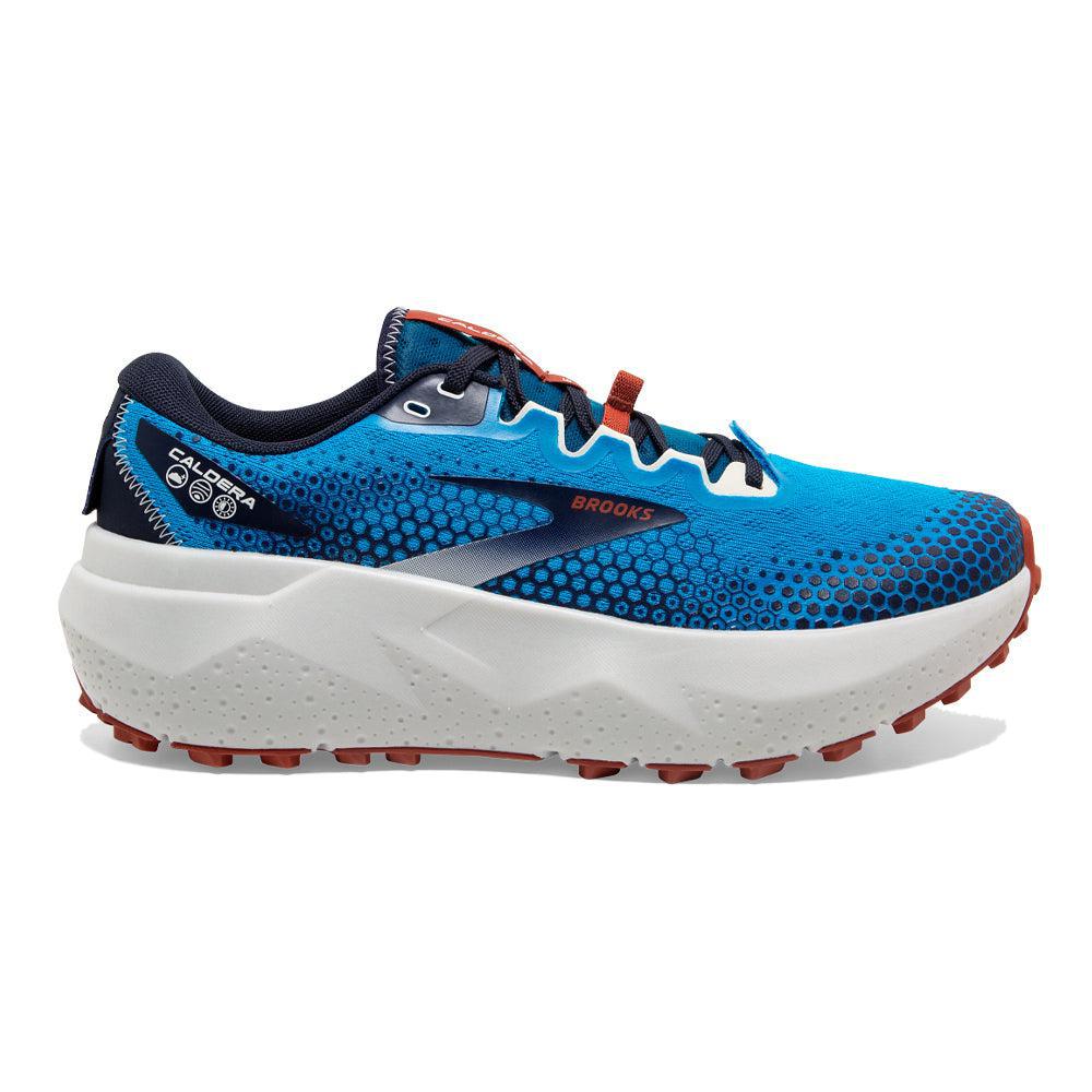 Men's Brooks Caldera 6, Peacoat/Atomic Blue/Rooibos, 11.5 D Medium