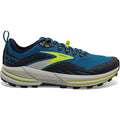 Men's Brooks Cascadia 16, Mykonos Blue/Peacoat/Lime, 7 D Medium