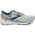 Men's Brooks Ghost 14, Grey/Titan/Maize, 8.5 D Medium