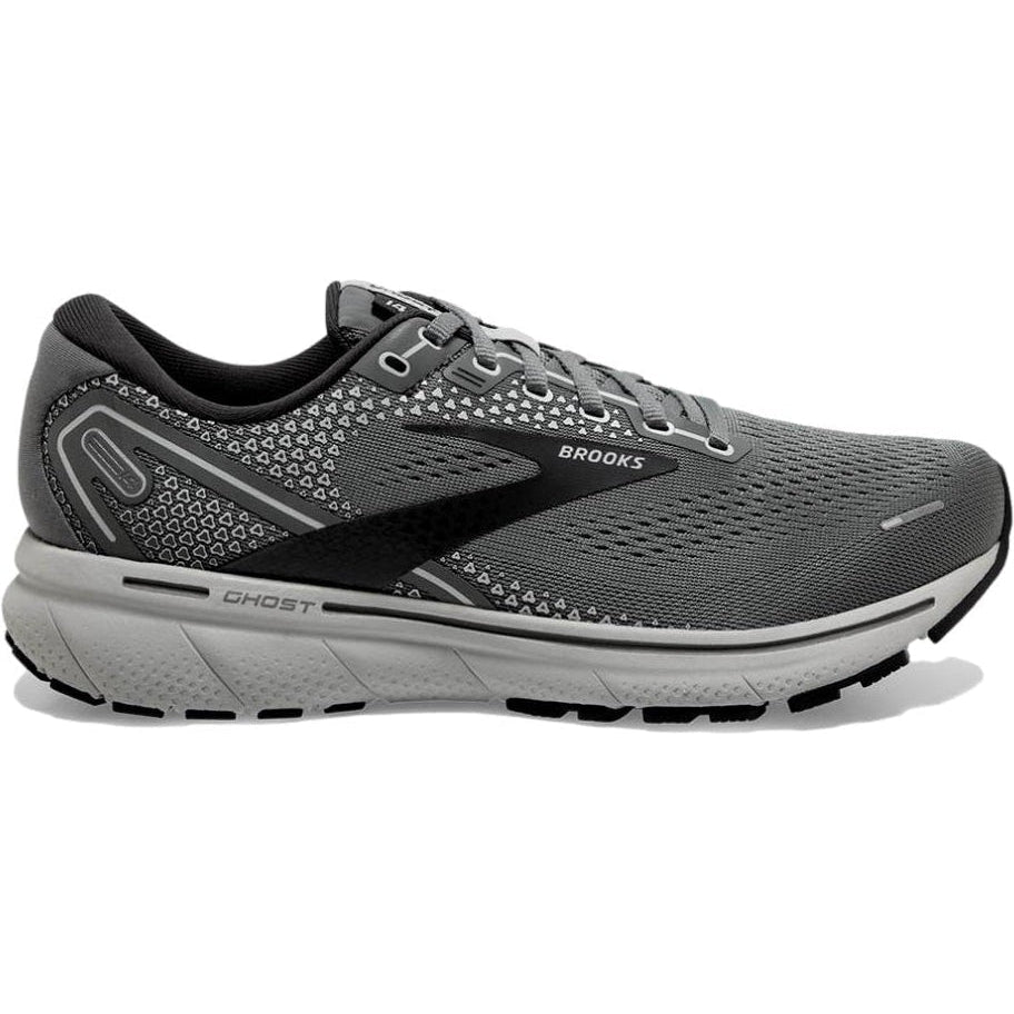 Men's Brooks Ghost 14, Grey/Alloy/Oyster, 12.5 D Medium