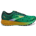 Men's Brooks Ghost 14, Bright Green/Gables/Gold, 10 D Medium