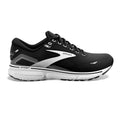 Men's Brooks Ghost 15, Black/Blackened Pearl/White, 10.5 D Medium