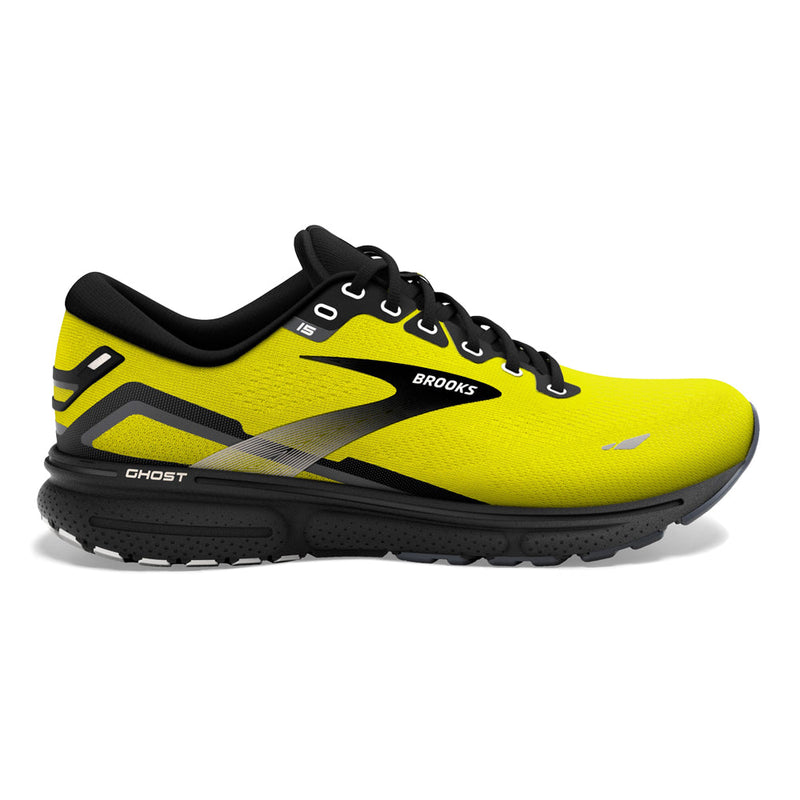 Men's Brooks Ghost 15, Nightlife/Black/Ebony, 11.5 D Medium