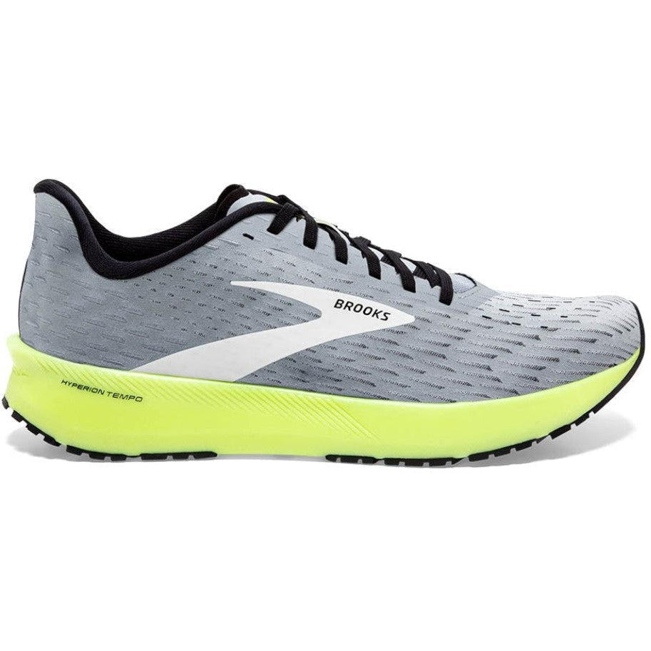 Men's Brooks Hyperion Tempo, Grey/Black/Nightlife, 12 D Medium