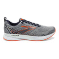 Men's Brooks Levitate 5, Grey/Peacoat/Flame, 11 D Medium