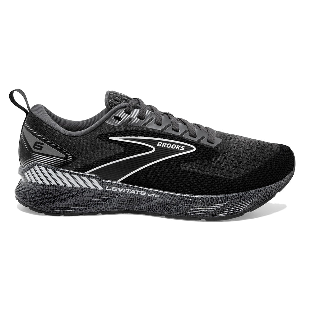 Men's Brooks Levitate GTS 6, Blackened Pearl/Ebony/White, 11 D Medium
