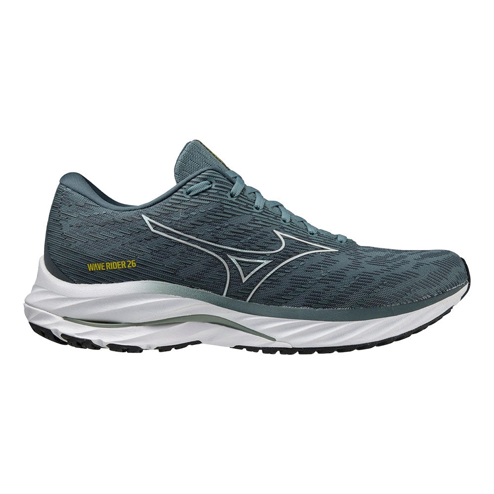 Men's Mizuno Wave Rider 26, Goblin Blue/Vaporous Grey, 9.5 D Medium