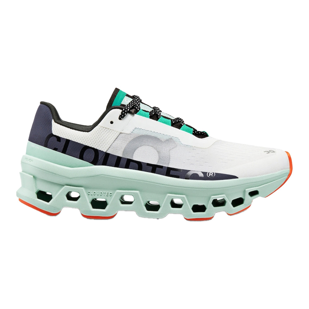 Men's On Cloudmonster, Undyed-White/Creek, 11.5 D Medium