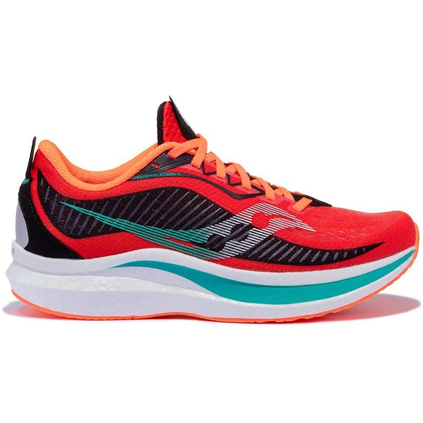 Men's Saucony Endorphin Speed 2, Scarlet/Black, 10.5 D Medium
