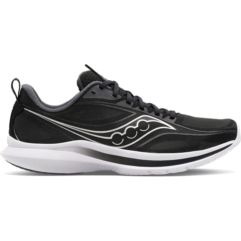 Men's Saucony Kinvara 13, Black/Silver, 7.5 D Medium