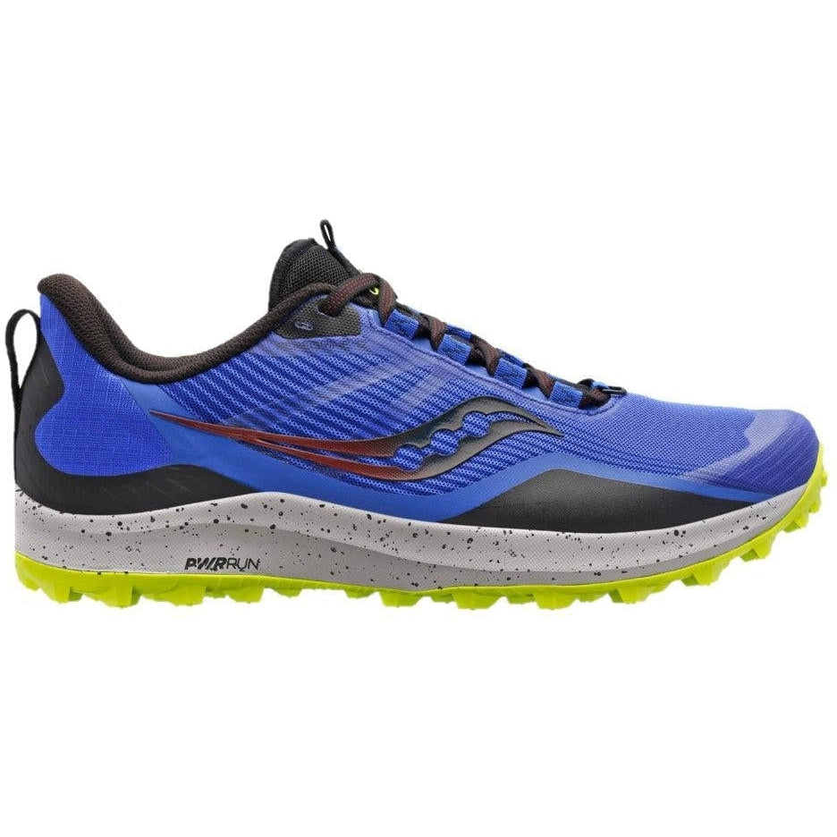 Men's Saucony Peregrine 12, Blue Raz/Acid, 9.5 D Medium